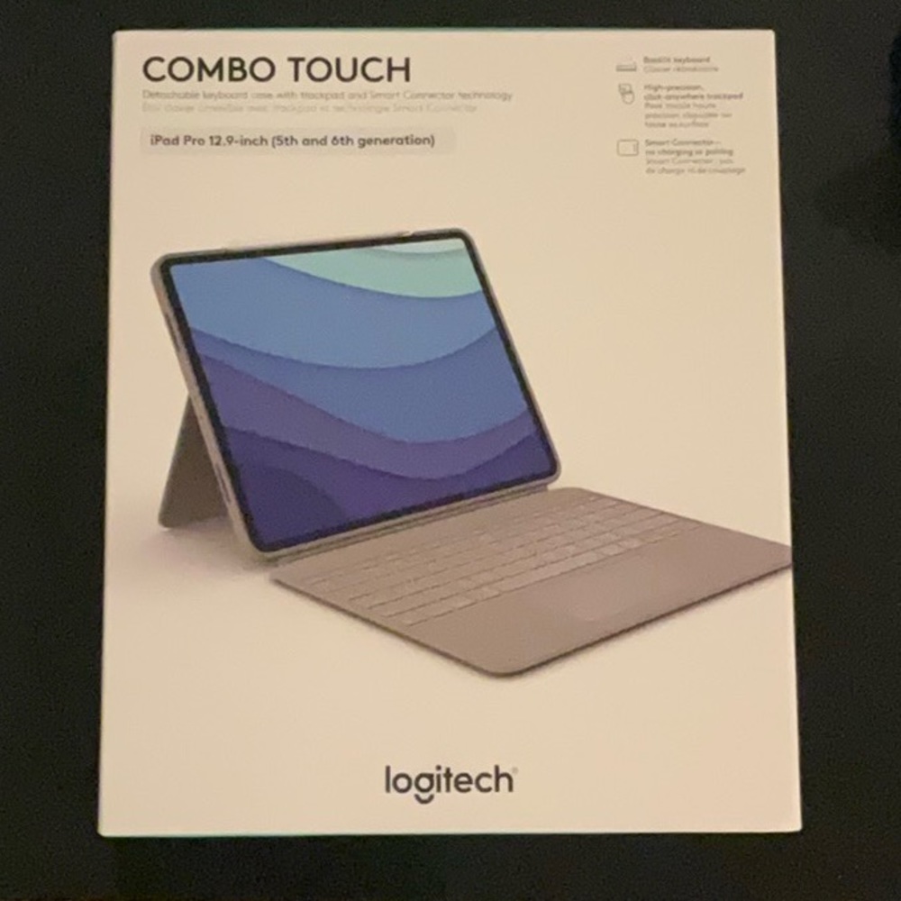 Logitech Combo Touch IPad Pro 12.9 inch keyboard (Beige/grey)